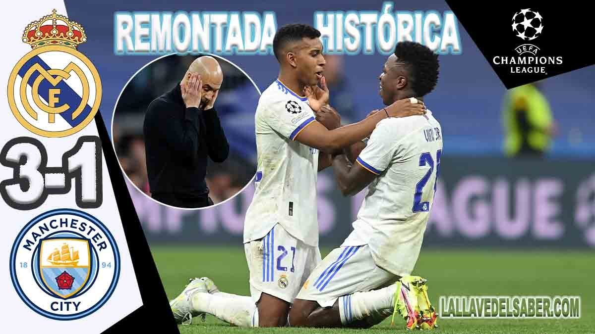 Resultado Real Madrid vs Manchester City 3-1: Semifinal Vuelta